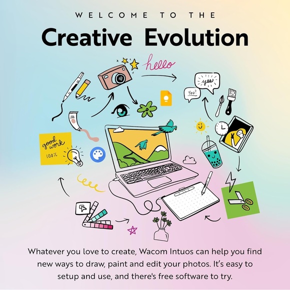 NIOB Wacom Intuos Graphic Drawing Tablet, Small, Black - Picture 6 of 7